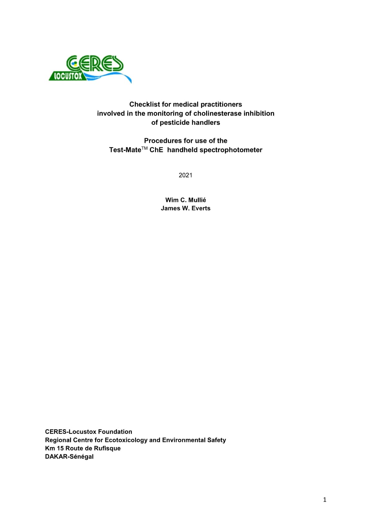 Couverture générée depuis le document : Test Mate Guidance