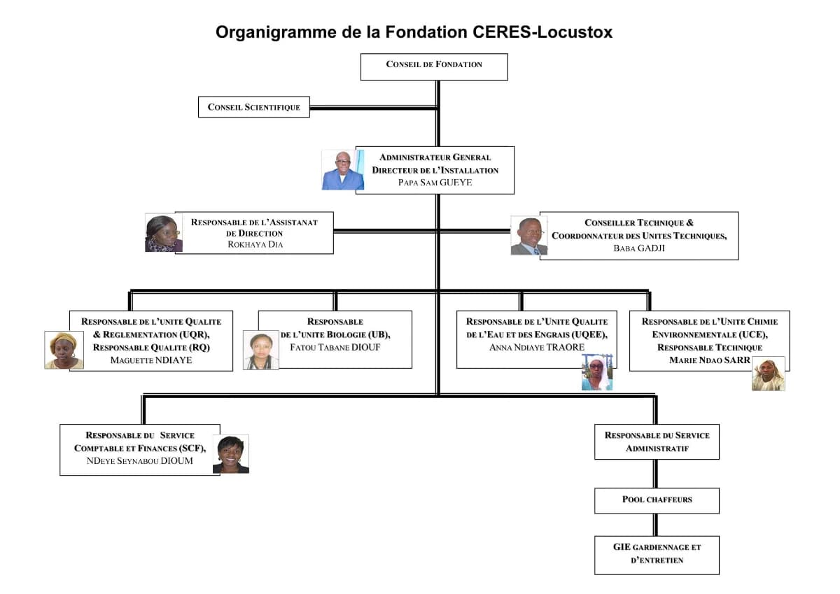 Couverture générée depuis le document : Organigramme de Ceres Locustox