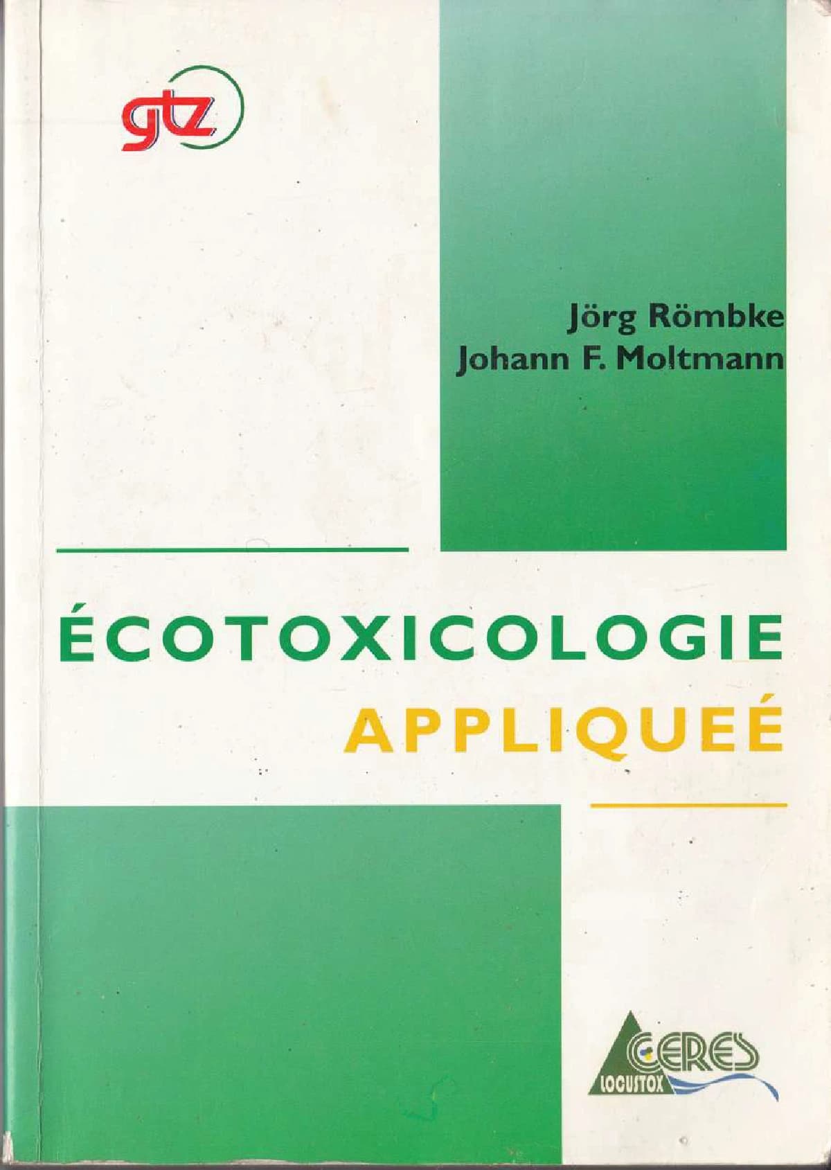 Couverture générée depuis le document : Ecotoxicologie Appliquée