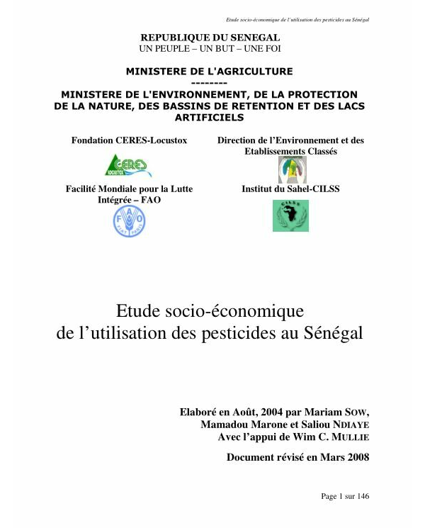 Etude Socio-économique de l