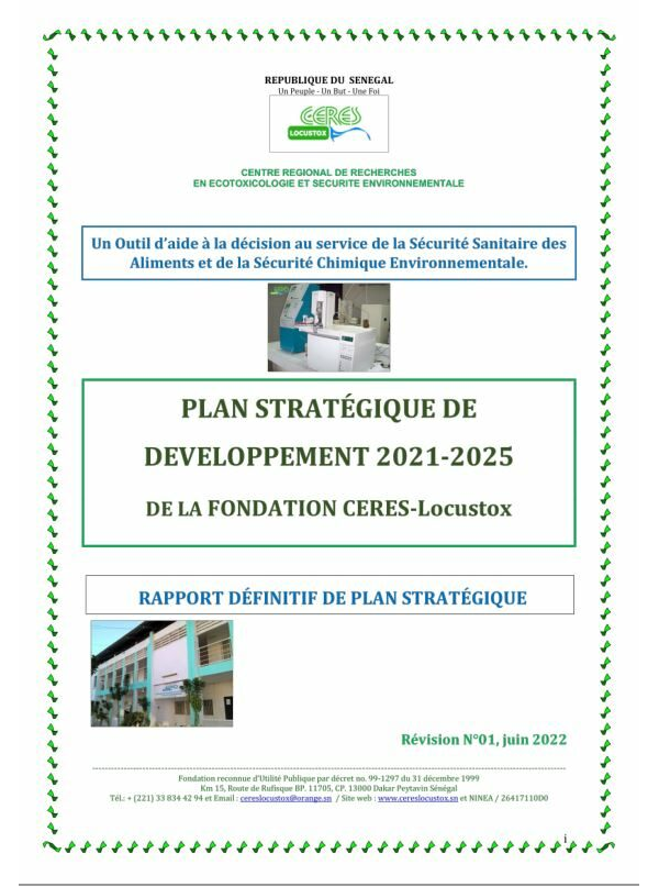 Plan Stratégique de Développement 2021-2025 de Ceres Locustox